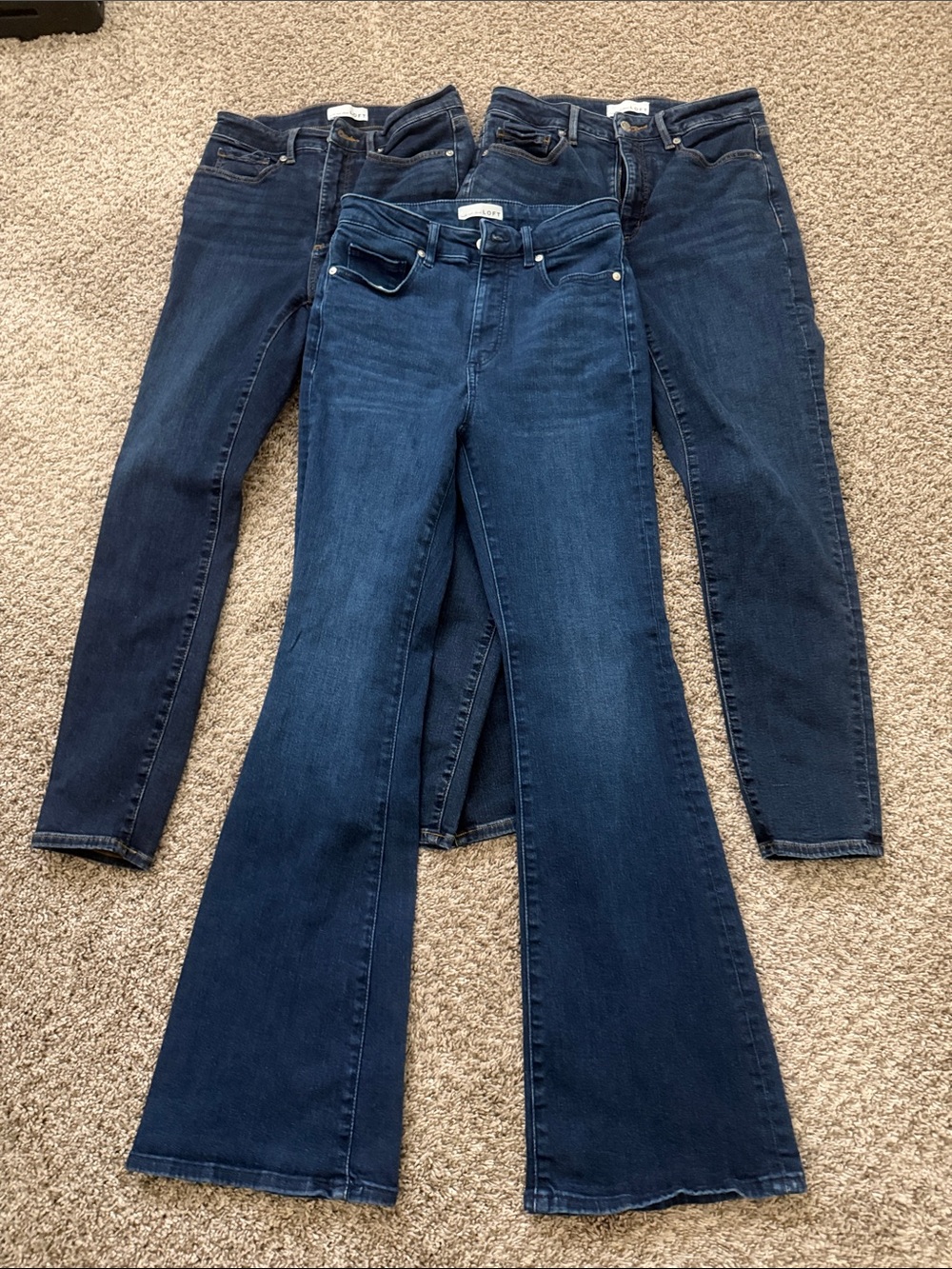Women’s Dark Blue Flared Jeans – Classic Denim